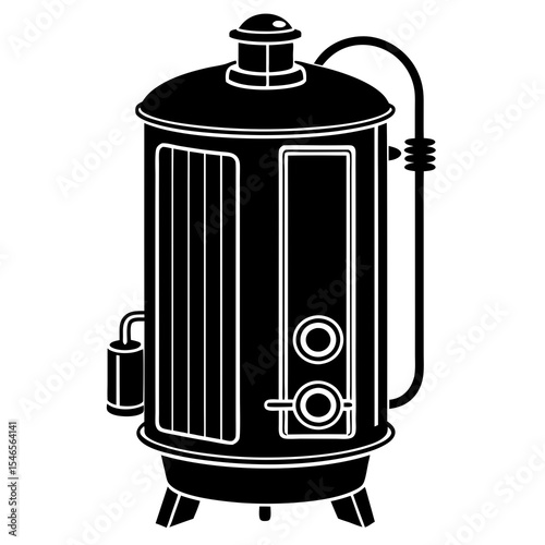 Water boiler isolated on white background