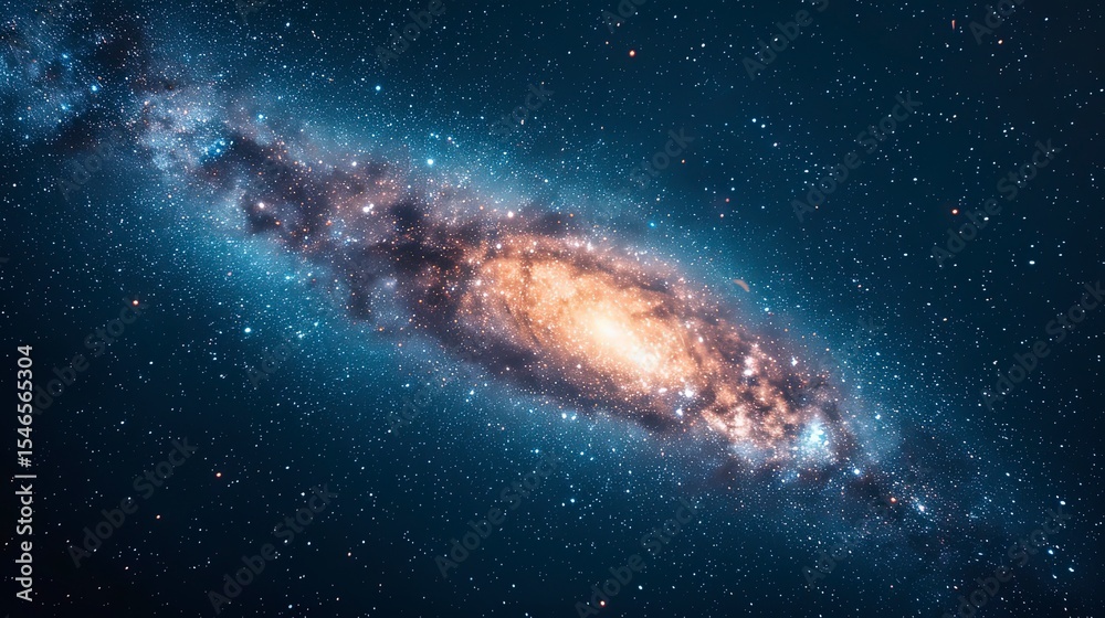 Fototapeta premium galaxy background, stars in the dark space, galaxy on dark background