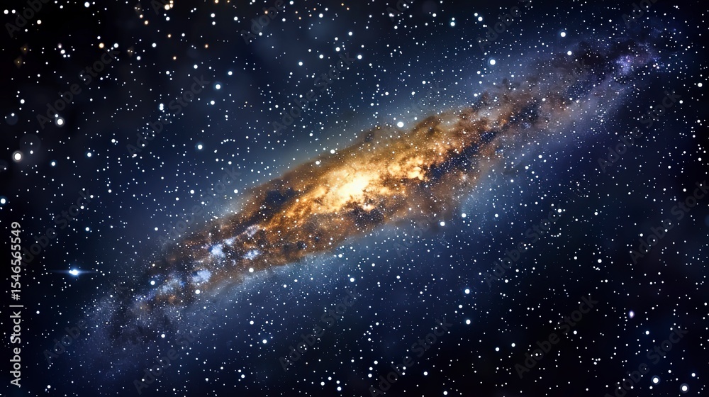 Fototapeta premium galaxy background, stars in the dark space, galaxy on dark background
