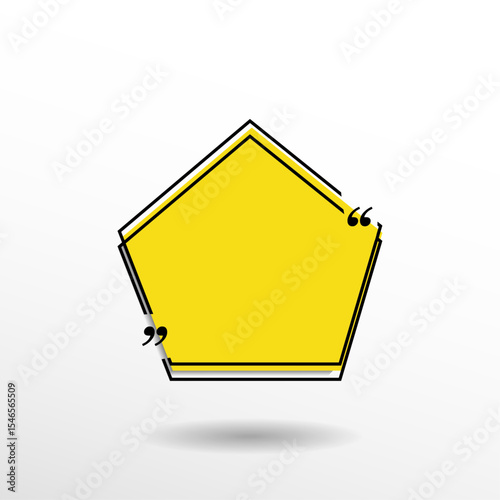 Quote box frame. Quote text in speech bubble. Quote box icon. Blank template quote text info design boxes quotation bubble blog quotes symbols.
