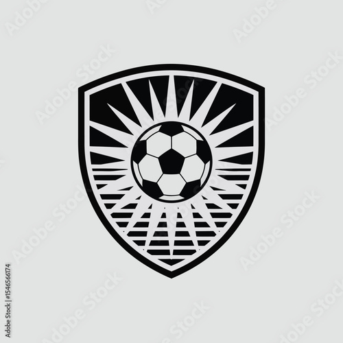 Soccer Club Crest Outline Icon
