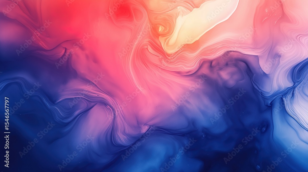 Fototapeta premium Vibrant abstract watercolor blend, flowing gradients and bold hues, evoking creative energy and artistic freedom