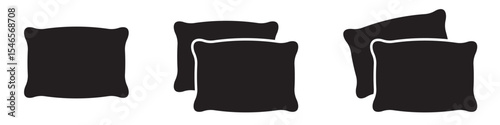 Pillow icon. Pillow icons set.