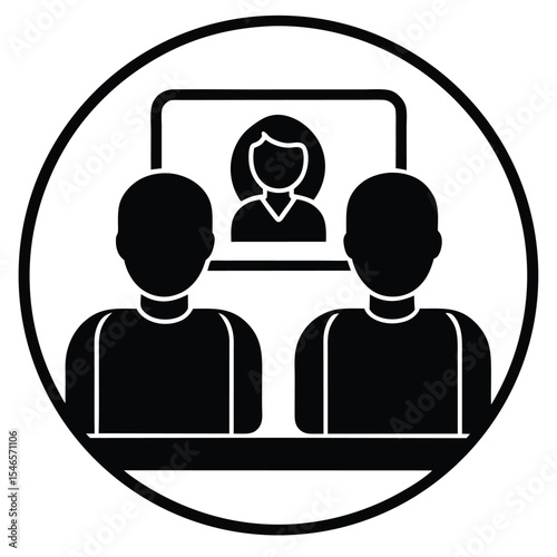 Remote Collaboration Two Individuals Engaging in a Virtual Meeting