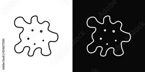 Pigment icon in black. flat graphic vector icon