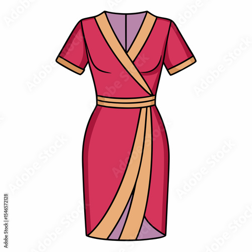 Minimal Wrap Blouse Design