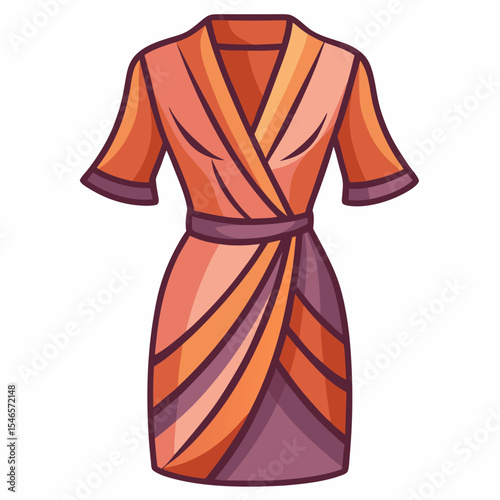 Minimal Wrap Blouse Design