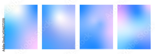 Set of pastel gradients backgrounds. Vertical winter sky soft textures. Christmas beauty abstract prints. Minimal multi colors gradation posters backdrops. Vector soft water collection illustration.