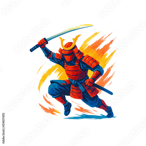samurai army with katana