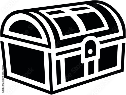 treasure chest vector illustration