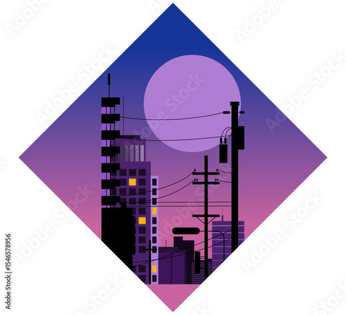 vector illustration of a city