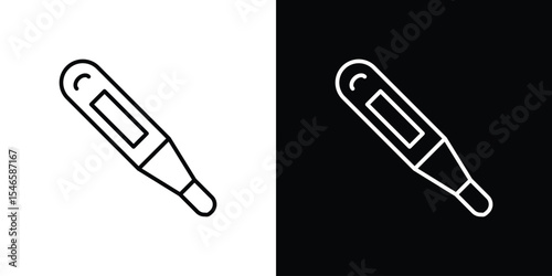 Pregnancy test icon in black. flat graphic vector icon