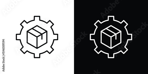 Product development icon in black. flat graphic vector icon
