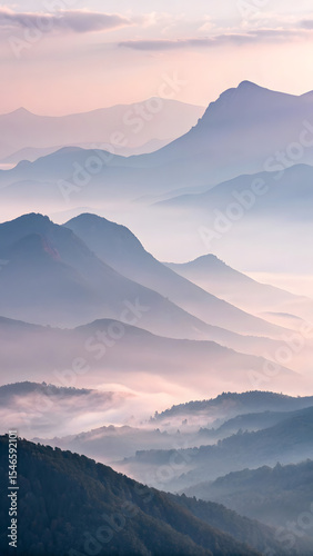 sunset in the mountains