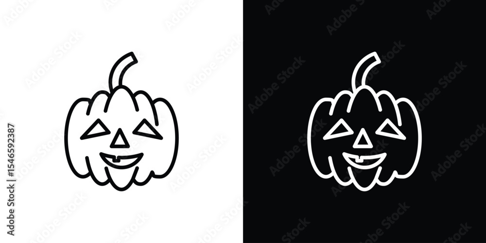 Obraz premium Pumpkin icon in black. flat graphic vector icon