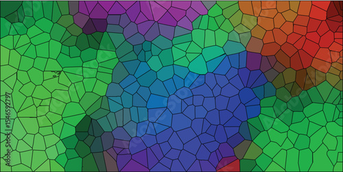Abstract colorful geometric pattern background with irregular polygonal shapes artistic mosaic design vibrant tones for creative digital concepts