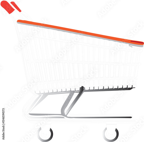 Empty Shopping Cart  A Symbol of Consumerism and Retail