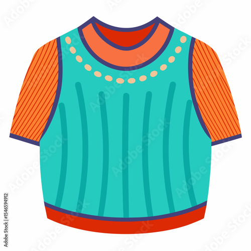 Minimal Knit Top Vector
