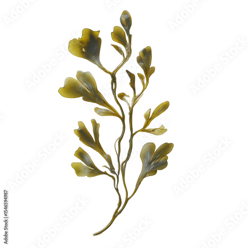 Seaweed isolated on white background, png
