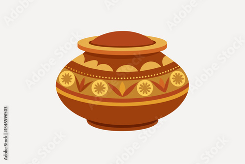clay pot isolated