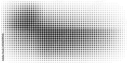 Abstract Pattern of Halftone Dots Creating a Visual Optical Illusion