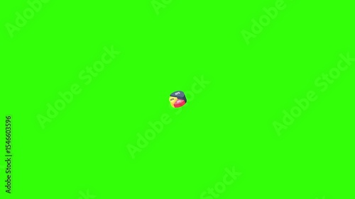 Pie Chart Showing 50 Percent in 2D Animation, Data Visualization Illustration for Analytics, Business Report, and Insights in 4K

