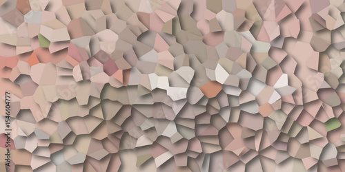 Abstract mosaic background of geometric shapes in a soft color palette featuring blush pink beige and warm neutrals for a calming design element.