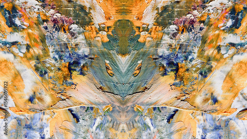 Abstract art background . Hand painting artwork on canvas .