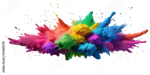 Colorful paint, ink, and watercolor splashes create vibrant artistic designs and illustrations