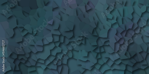 Geometric shattered surface texture design in deep teal and purple tones illustrating fragmented visuals for creative projects