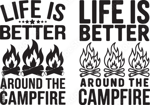 Camping typography t shirt  design, camping quotes, Adventure, Outdoors, Mountains, Hiking. vector illustration.