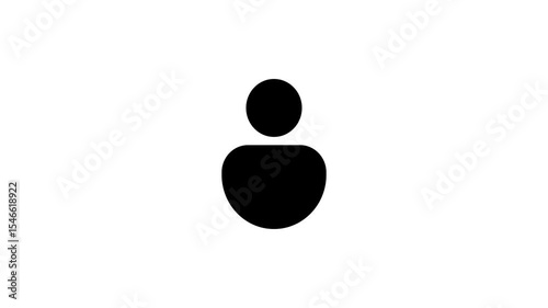 Profile icon made of spheres for business and social network design