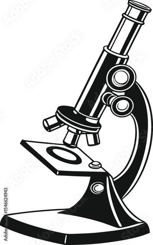 microscope vector illustration