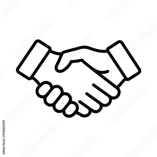 Business Deal Handshake Icon