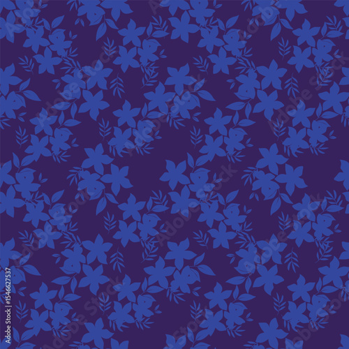 Cute feminine seamless watercolor pattern with little tiny wildflowers, hand drawn