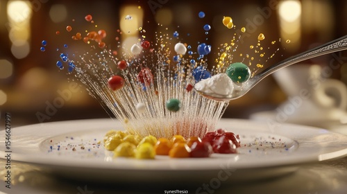Colorful dessert explosion