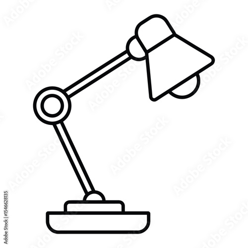 Outline Lamp Icon Vector Illustration