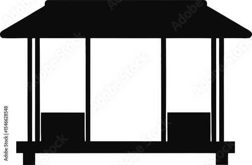 silhouette of a window