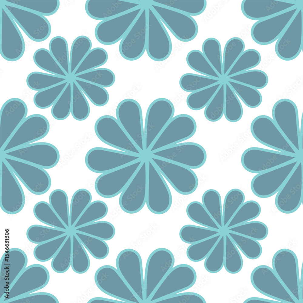Fototapeta premium Vintage seamless floral pattern. Ditsy style background of small flowers. Ditsy floral over light . Small flower pattern for fashion, wrapping, printing on fabrics and surface