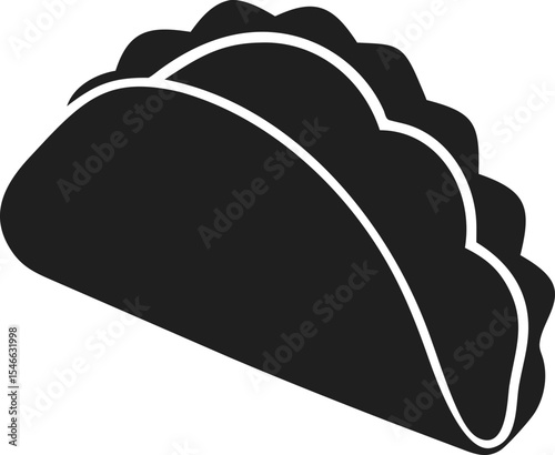 Burrito silhouette iconic Mexican wrap symbolizing flavorful street food and culinary tradition