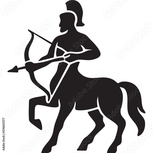 Centaur archer silhouette