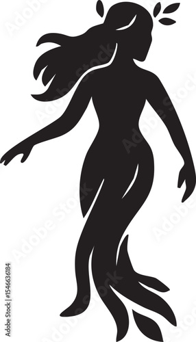 Water nymph silhouette