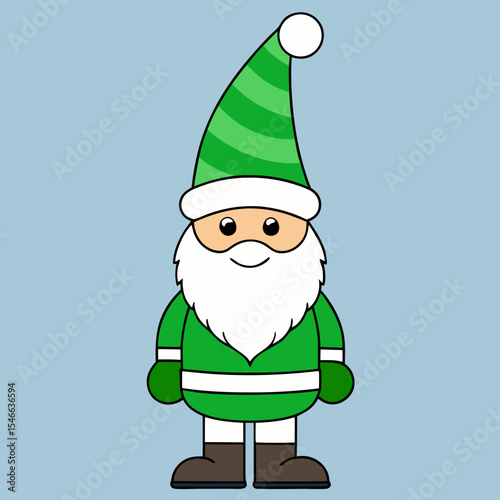 santa claus with a gift