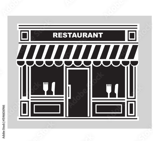 Restaurant business graphic flat vector design