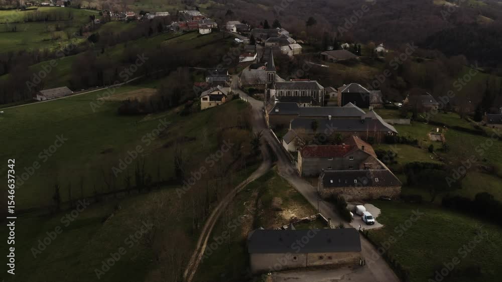 Prise de vue aérienne des Pyrénées