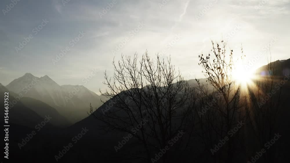 Prise de vue aérienne des Pyrénées