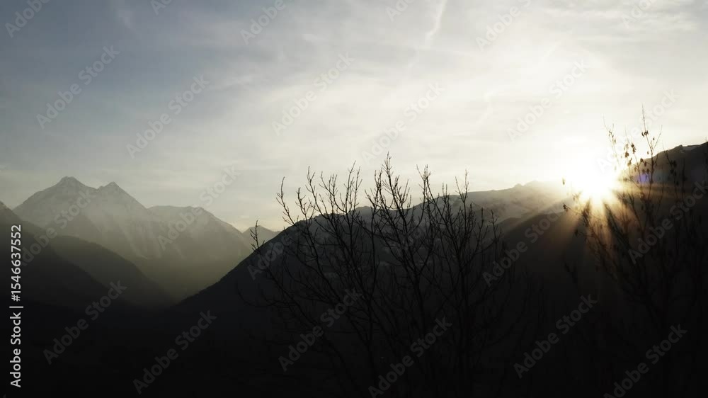 Prise de vue aérienne des Pyrénées