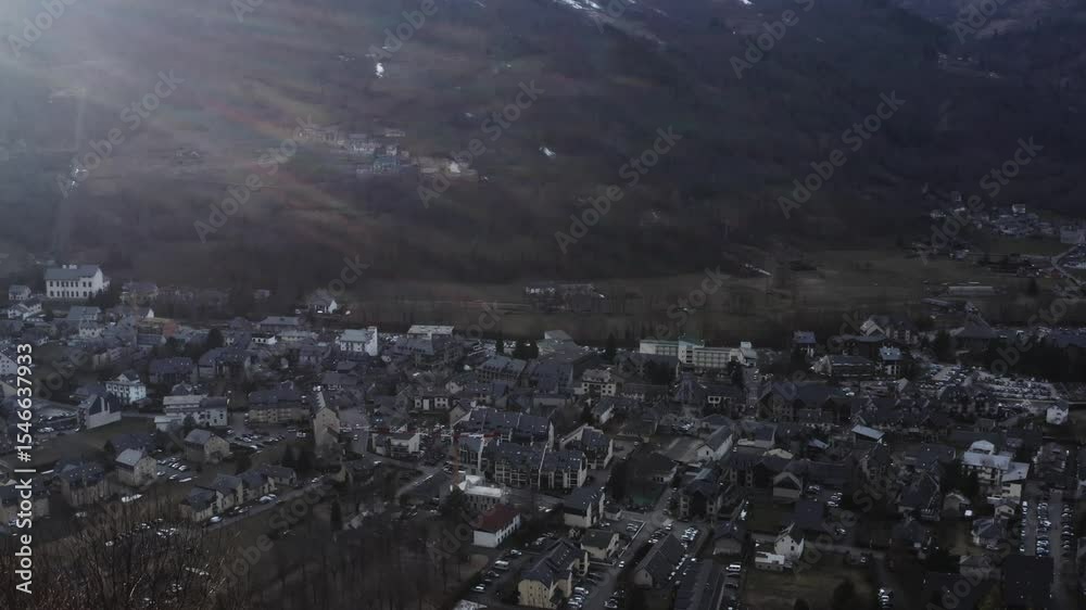 Prise de vue aérienne des Pyrénées