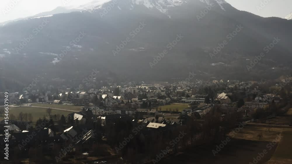 Prise de vue aérienne des Pyrénées