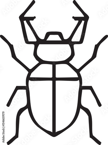 Geometric scarab beetle